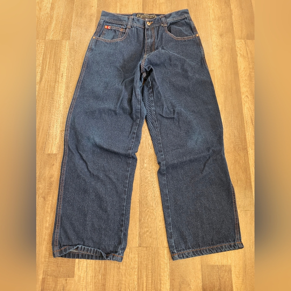 Vintage Y2K SOUTHPOLE BAGGY JEANS CLASSIC FIT 3180 Skater 2000s Hip Hop Street - Picture 9 of 13